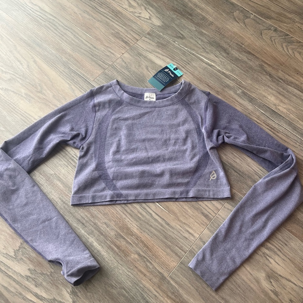 P’tula cropped long sleeve top